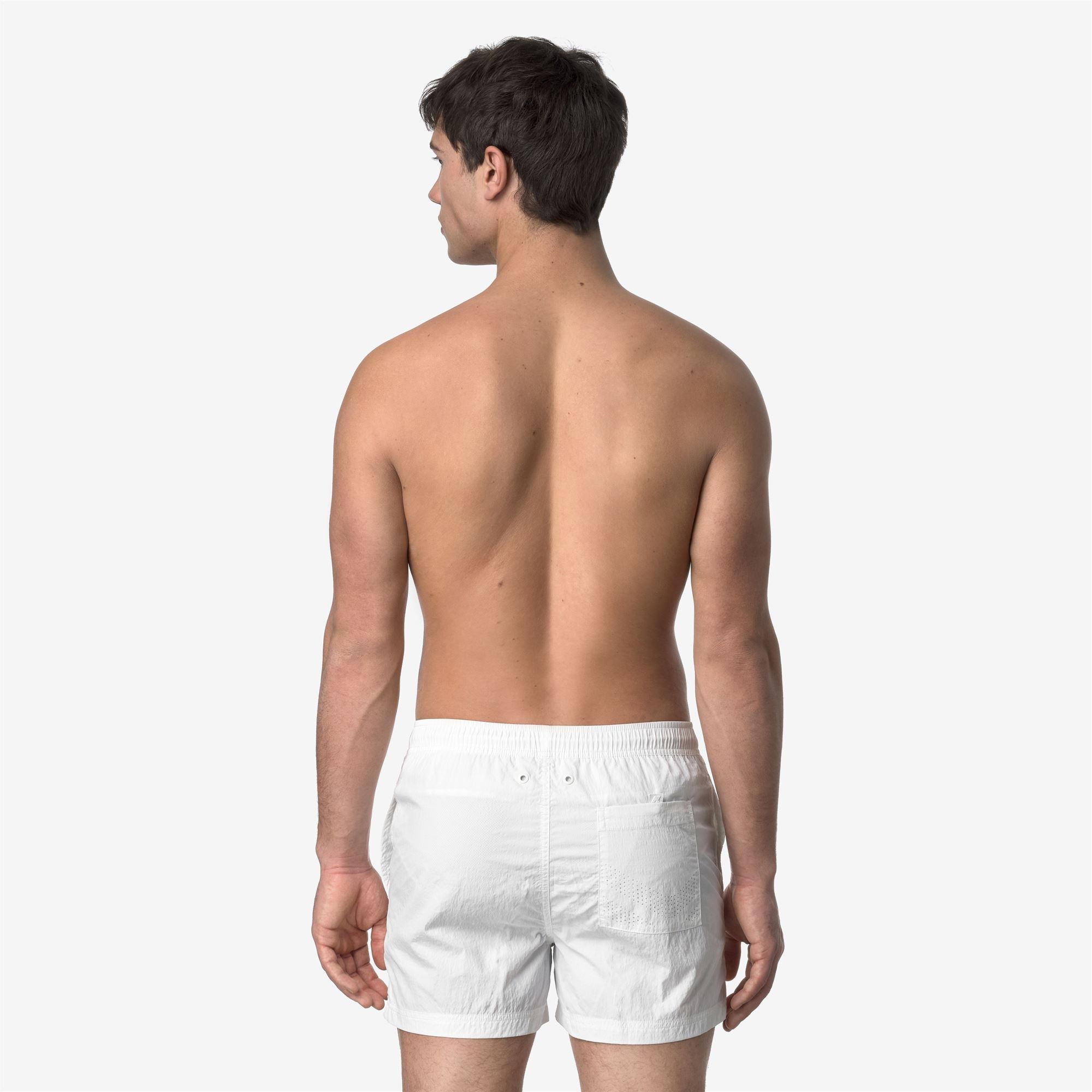 Bathing Suits_MAN_HAZEL BEACH_Swimming Trunks_White - Commercial 6