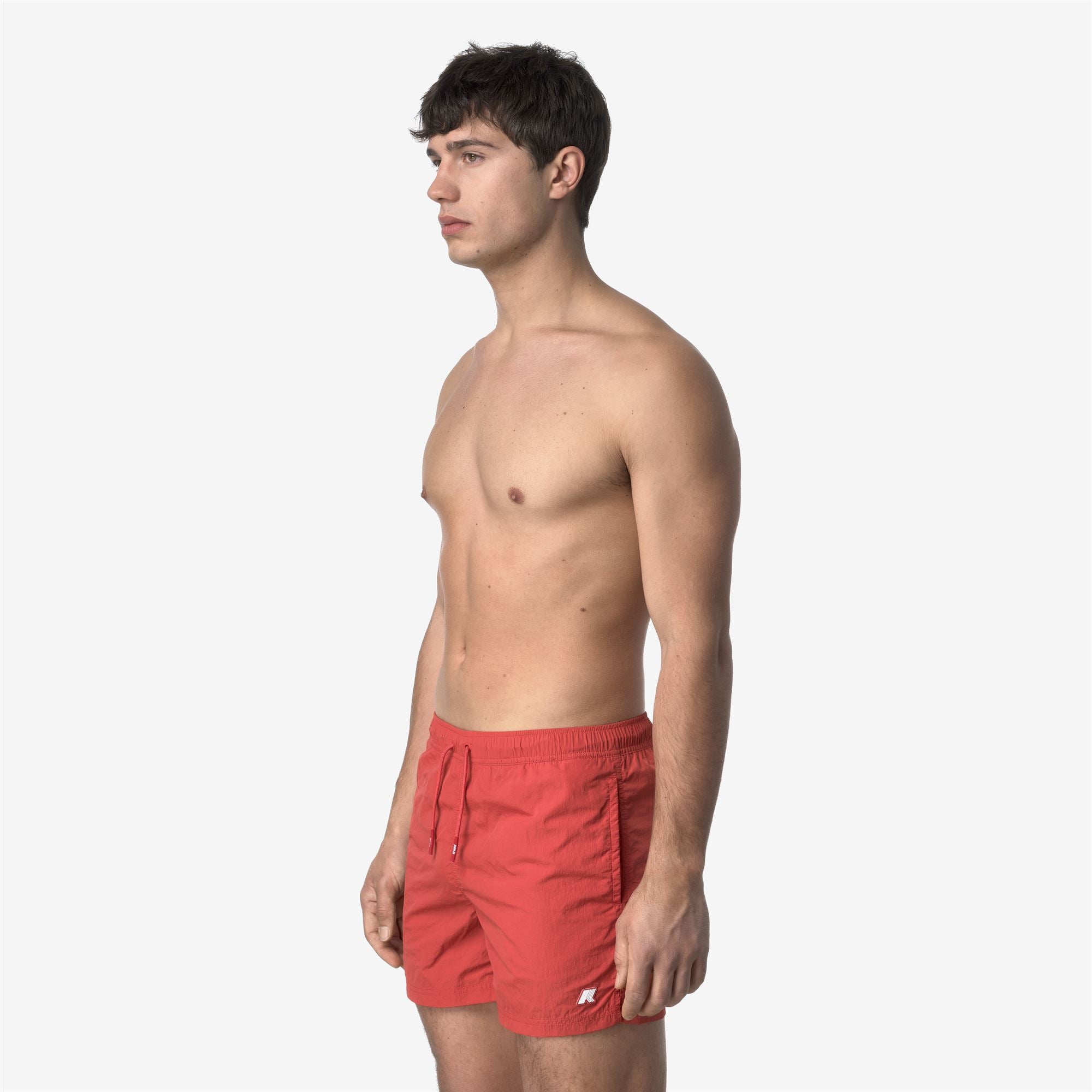 Bathing Suits_MAN_HAZEL BEACH_Swimming Trunks_Red Jasper - Commercial 5