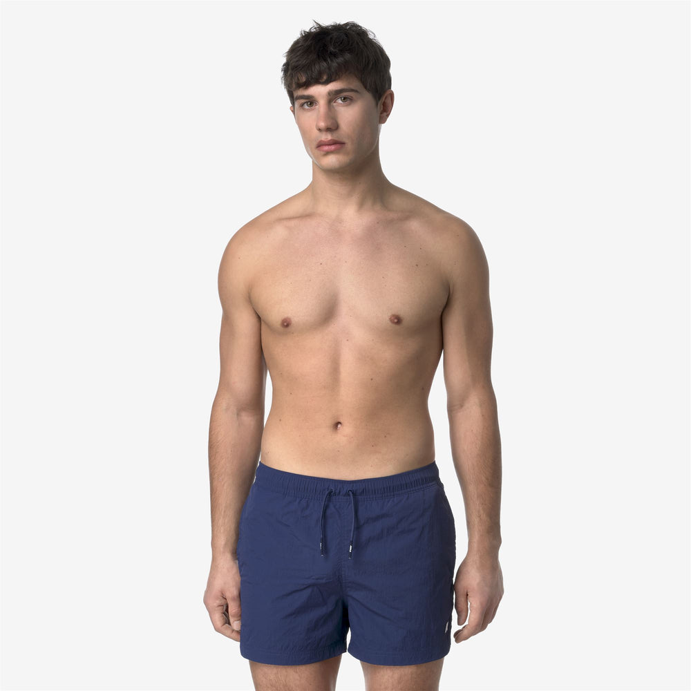 Cobalt blue Men's Quick-Dry Swimming Trunks with Pockets 02