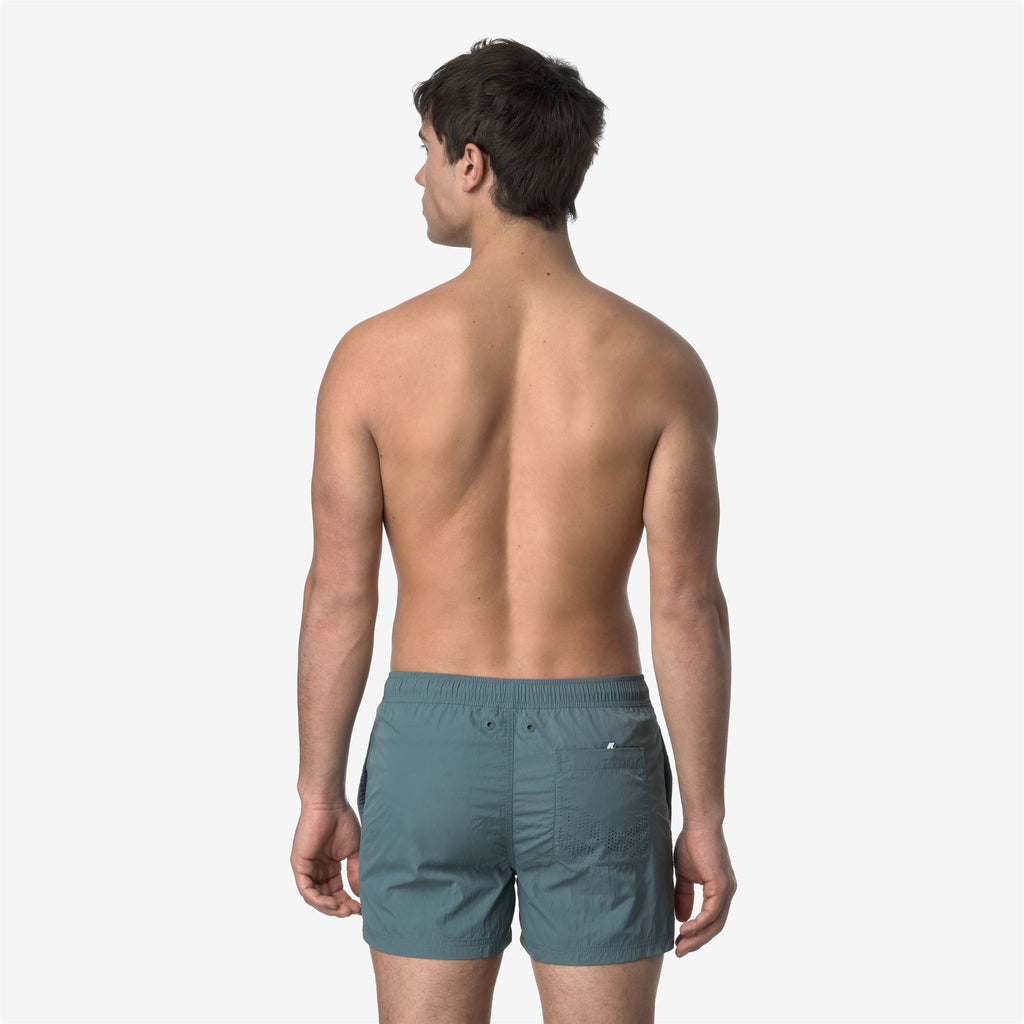 Bathing Suits_MAN_HAZEL BEACH_Swimming Trunks_Green Iron - Commercial 6
