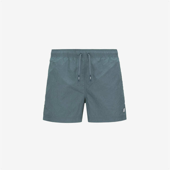 Costumi da Bagno Uomo Quick-Dry Verde Blu con Tasche 1