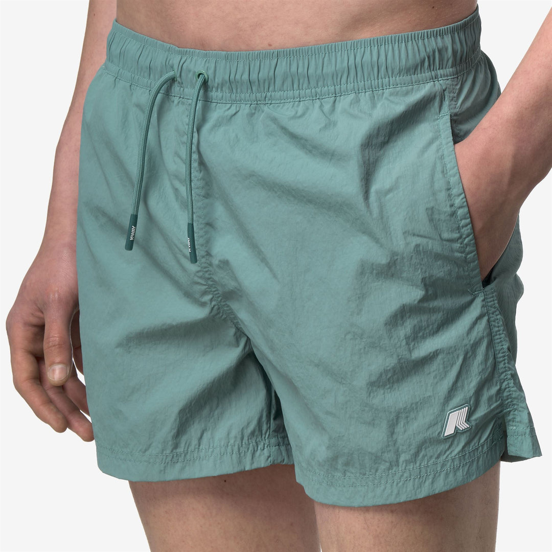 HAZEL BEACH - Bathing Suits - Costume da bagno boxer - Uomo - GREEN MINE main