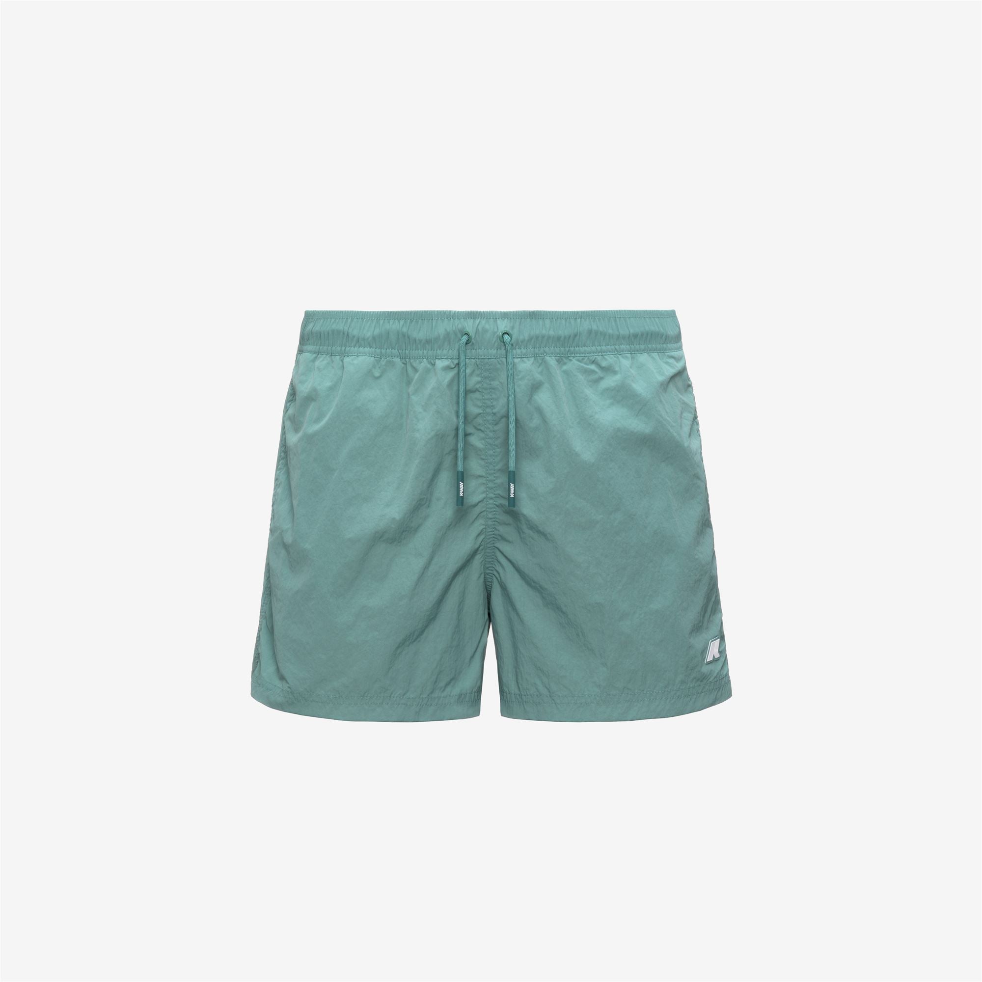 Bathing Suits_Man_HAZEL BEACH_Swimming Trunks_Green Mine - Commercial 1
