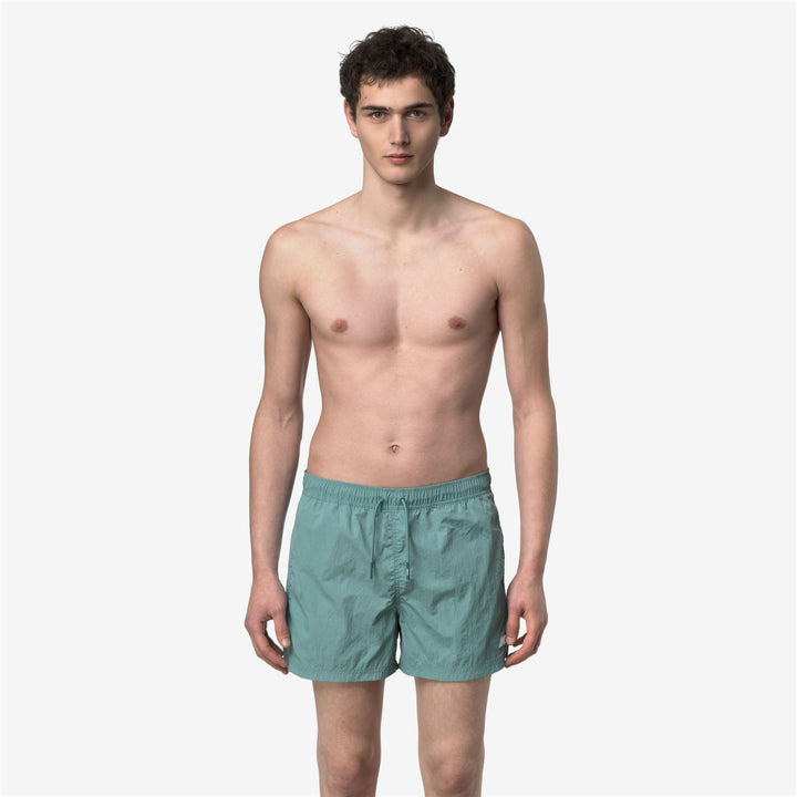 HAZEL BEACH - Bathing Suits - Costume da bagno boxer - Uomo - GREEN MINE 3