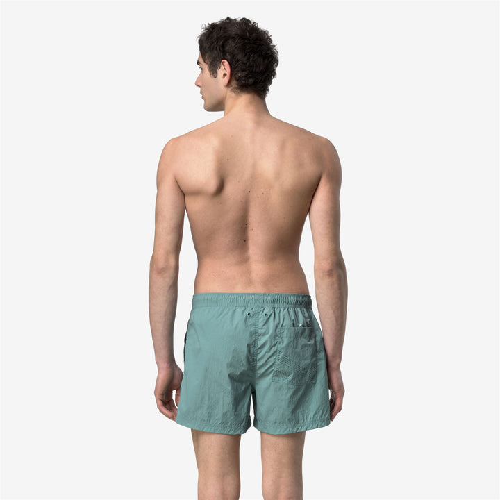 HAZEL BEACH - Bathing Suits - Costume da bagno boxer - Uomo - GREEN MINE 5