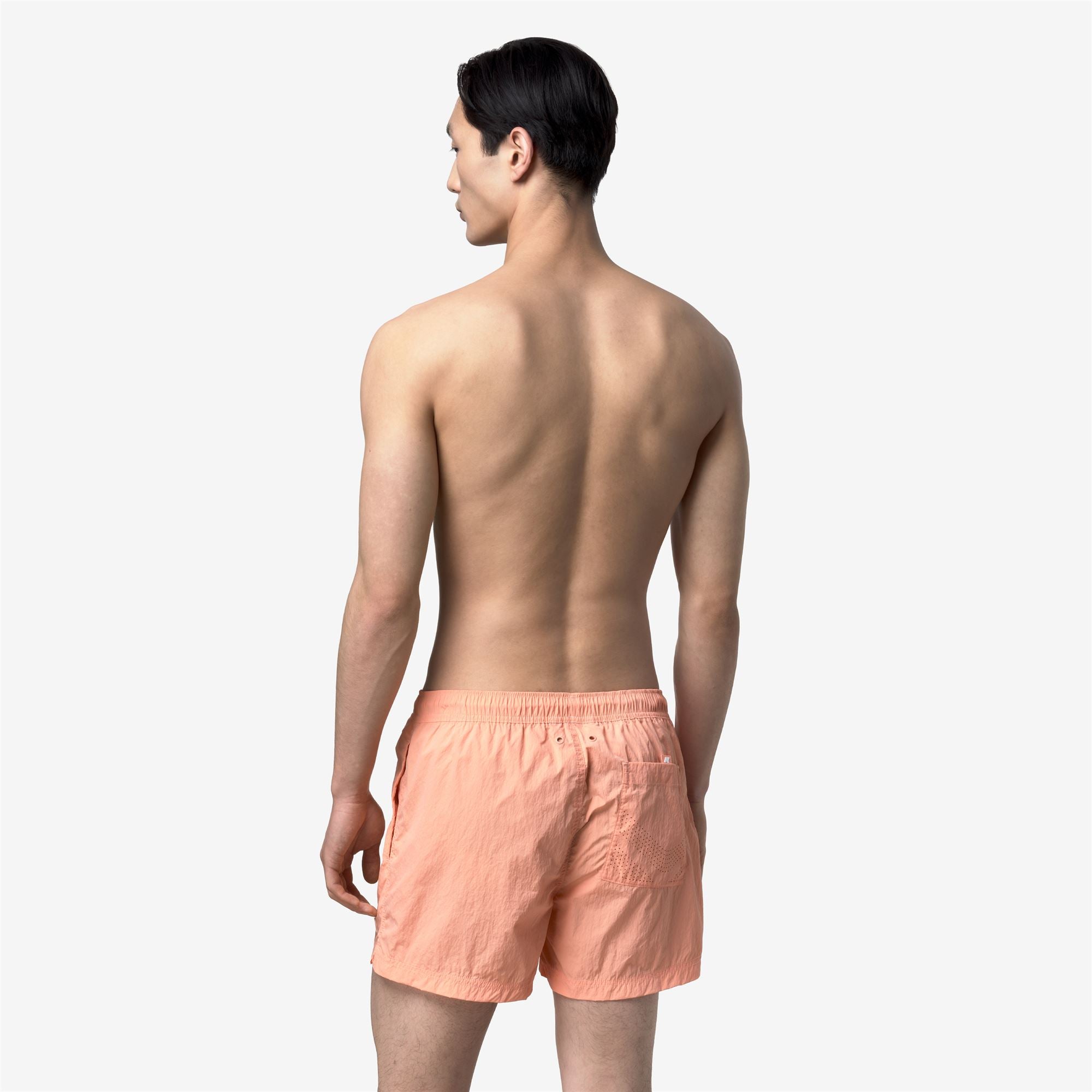 Bathing Suits_Man_HAZEL BEACH_Swimming Trunks_Pink Pamplemousse - Commercial 6