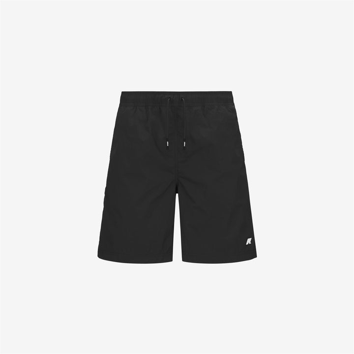 Black Grey Men's Quick-Dry Swimming Trunks with Pockets 1