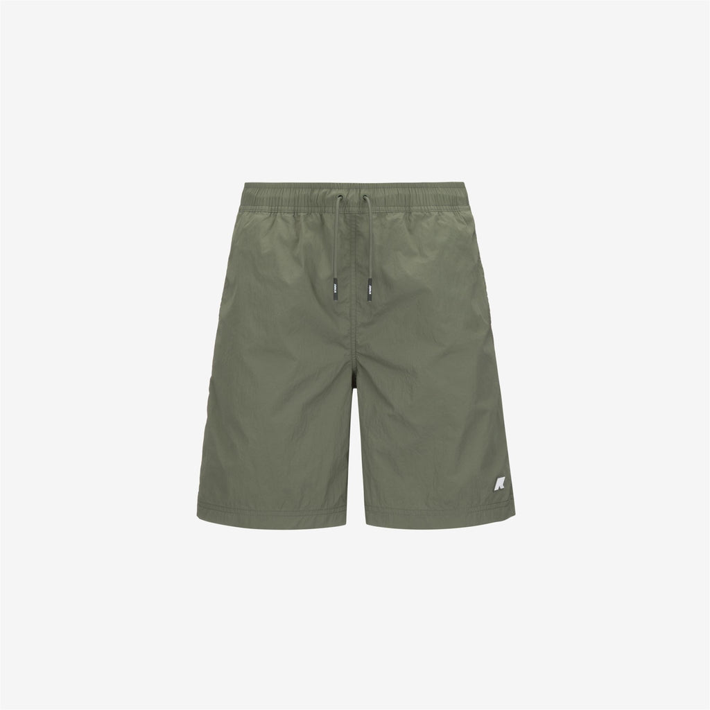 Bathing Suits_MAN_LENON BEACH_Swimming Trunks_Green Lichen - Commercial 1