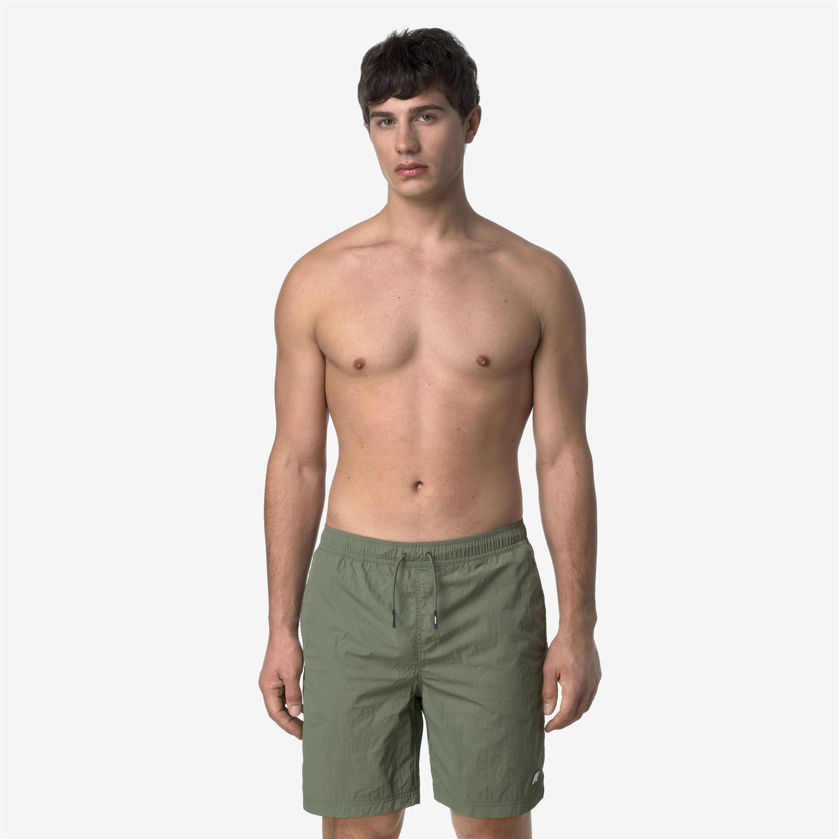 Bathing Suits_MAN_LENON BEACH_Swimming Trunks_Green Lichen - Commercial 4