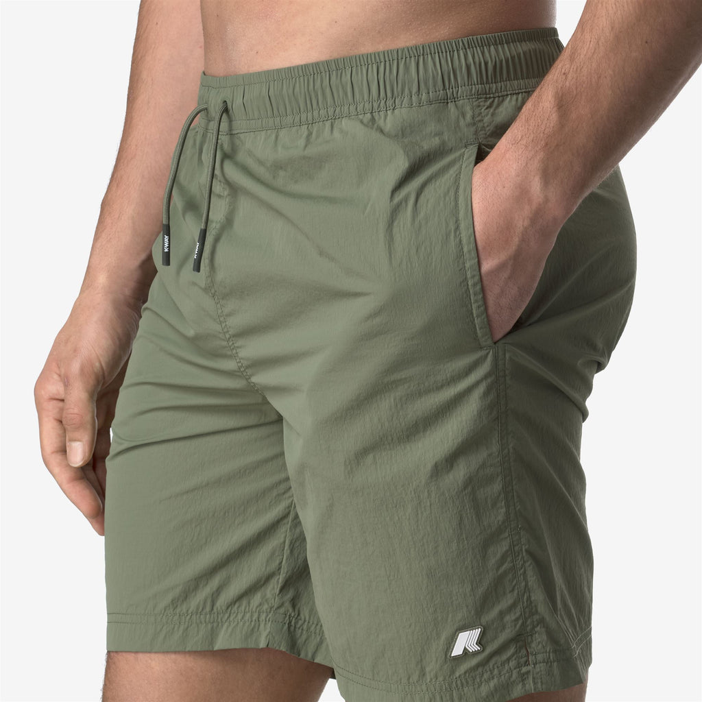 Bathing Suits_MAN_LENON BEACH_Swimming Trunks_Green Lichen - Commercial 7