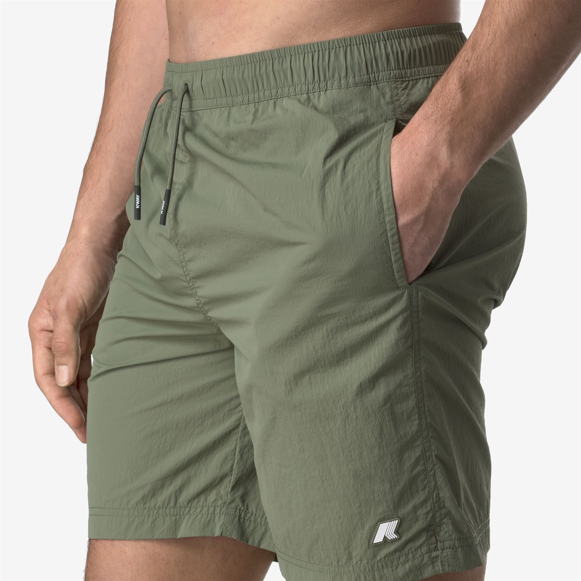 Bathing Suits_MAN_LENON BEACH_Swimming Trunks_Green Lichen - Commercial 7