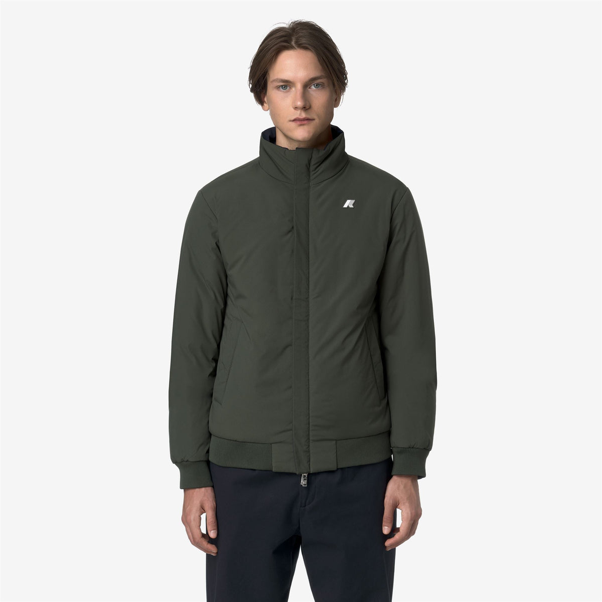 Jackets_MAN_ARSENE ST WARM DOUBLE_Short_Blue Depth - GREEN BLACKISH - Commercial 7
