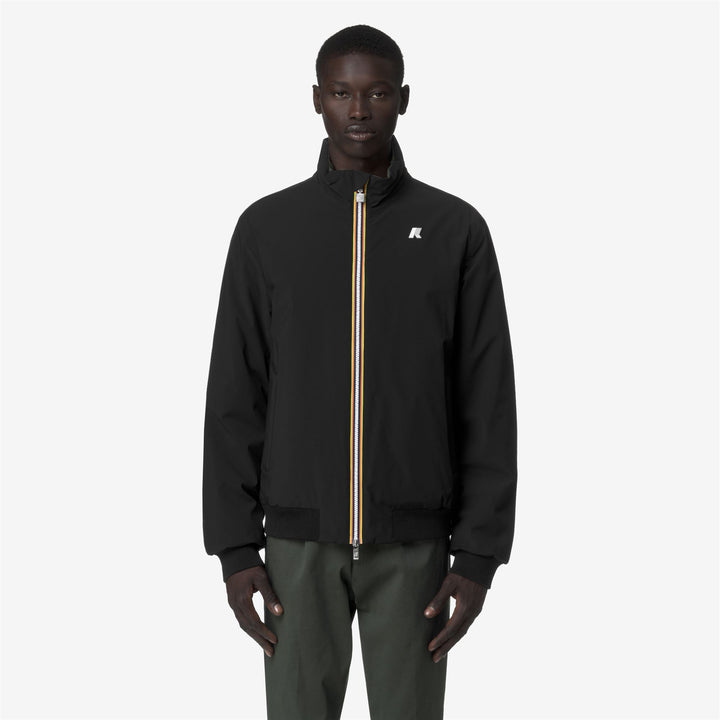 Chaqueta corta reversible negra para hombre con aislamiento 4