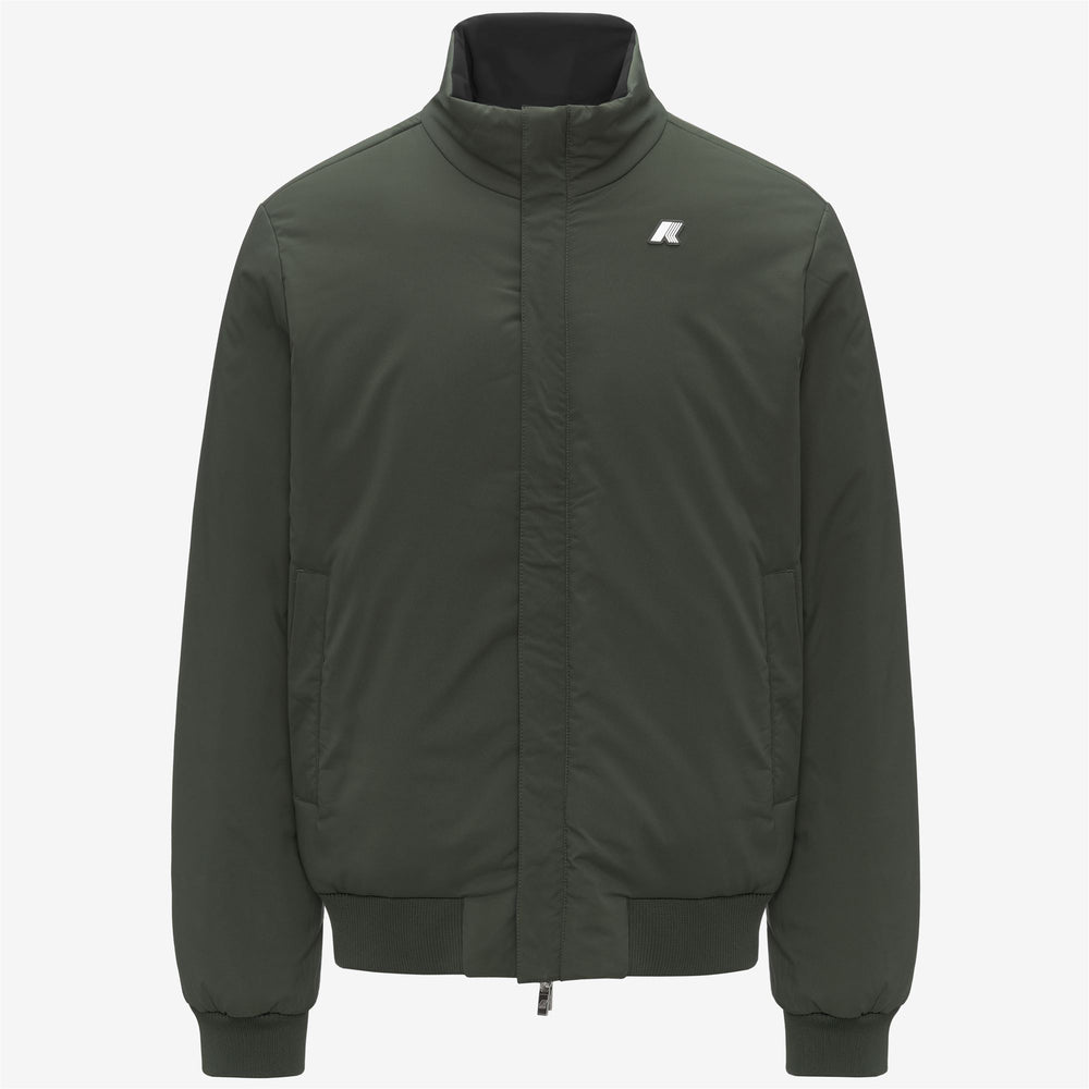 Chaqueta corta reversible negra para hombre con aislamiento 02