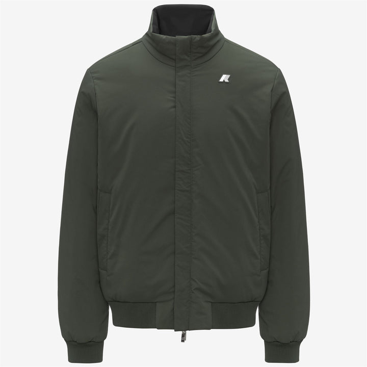 Chaqueta corta reversible negra para hombre con aislamiento 2