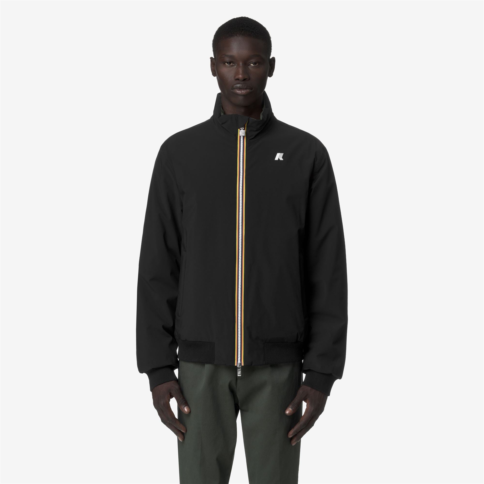 Jackets_MAN_ARSENE ST WARM DOUBLE_Short_Black Pure - GREEN BLACKISH - Commercial 4