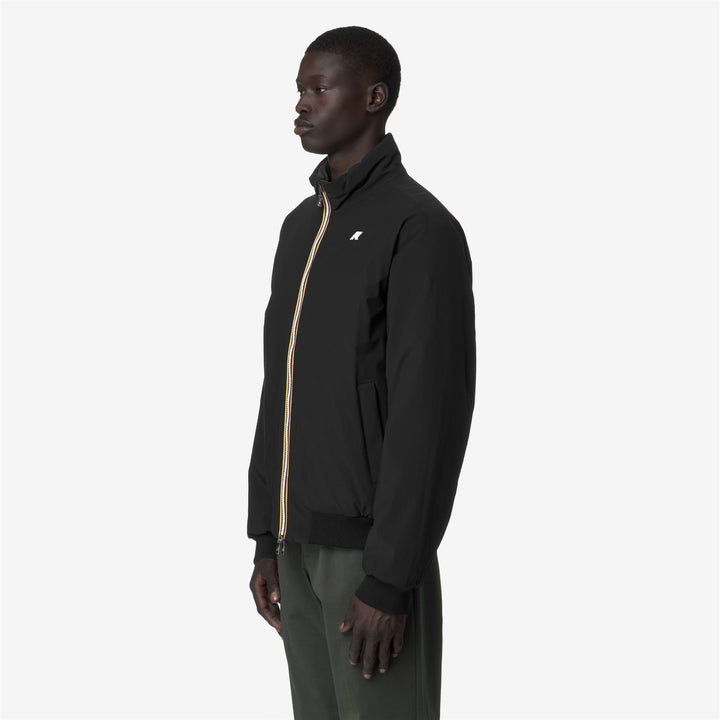 Chaqueta corta reversible negra para hombre con aislamiento 5