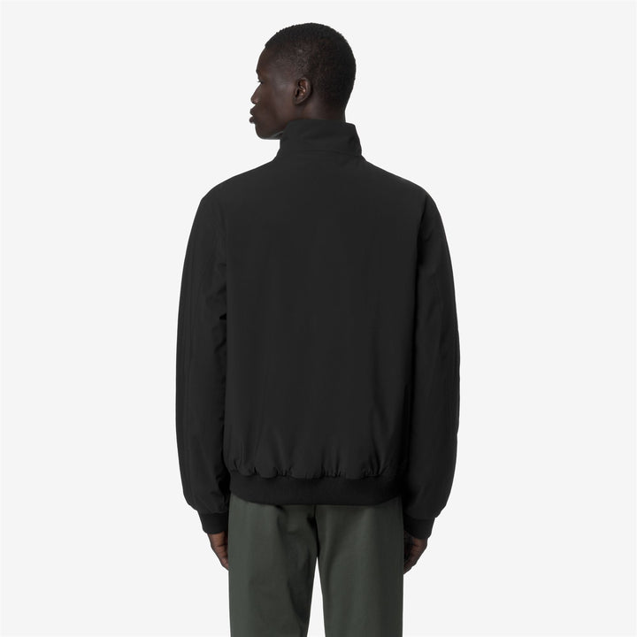 Chaqueta corta reversible negra para hombre con aislamiento 6