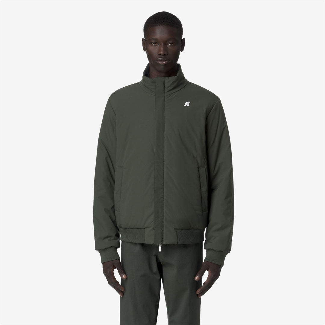 Chaqueta corta reversible negra para hombre con aislamiento main