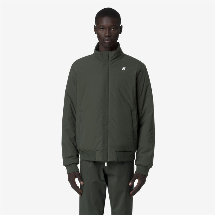 Chaqueta corta reversible negra para hombre con aislamiento 3