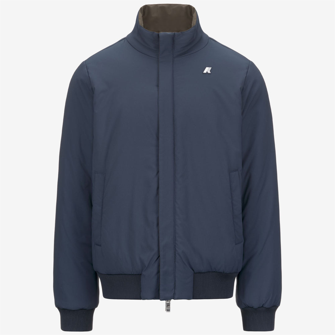 Chaqueta corta de invierno reversible para hombre color oliva negro main