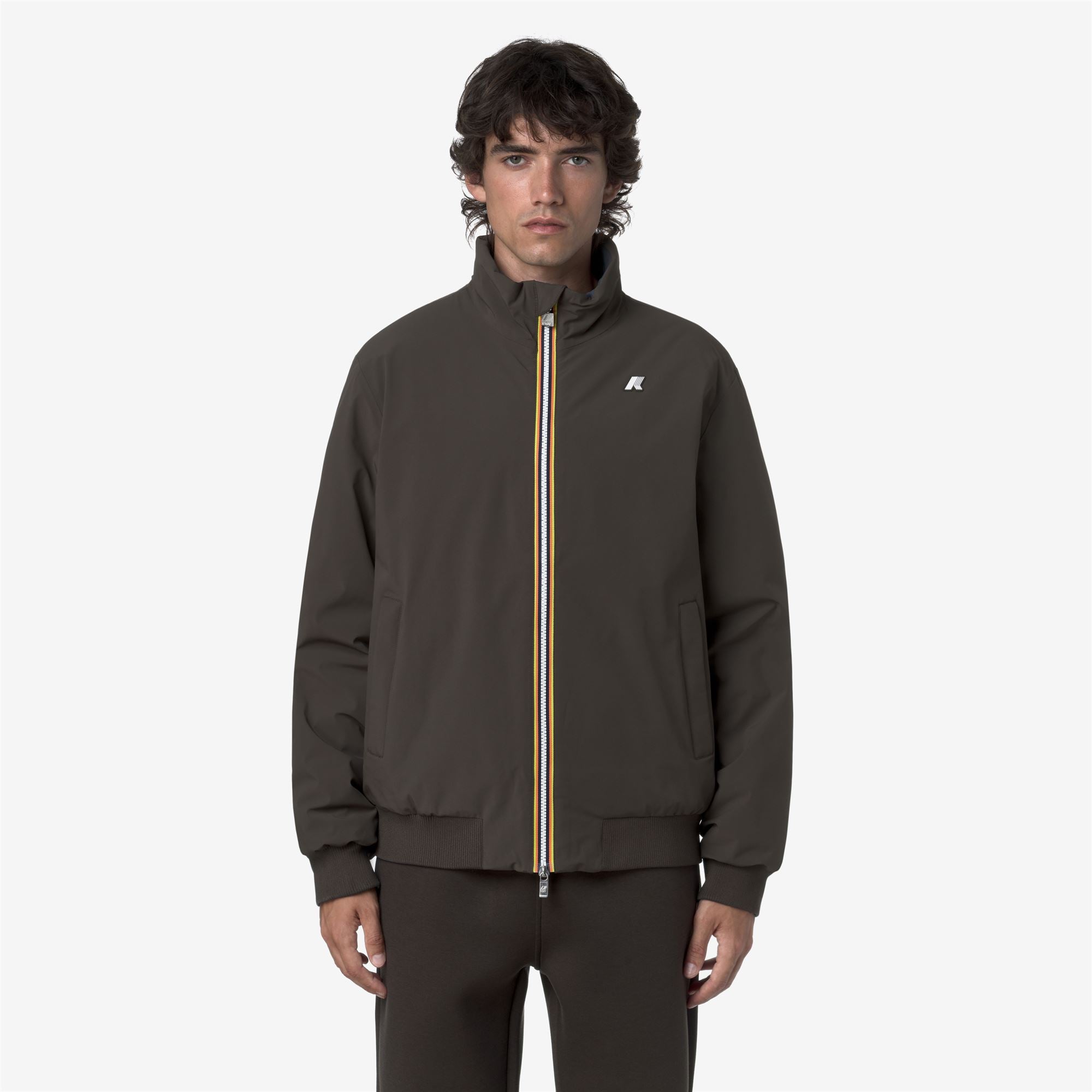 Jackets_MAN_ARSENE ST WARM DOUBLE_Short_Black Olive - Blue Airforce - Commercial 4