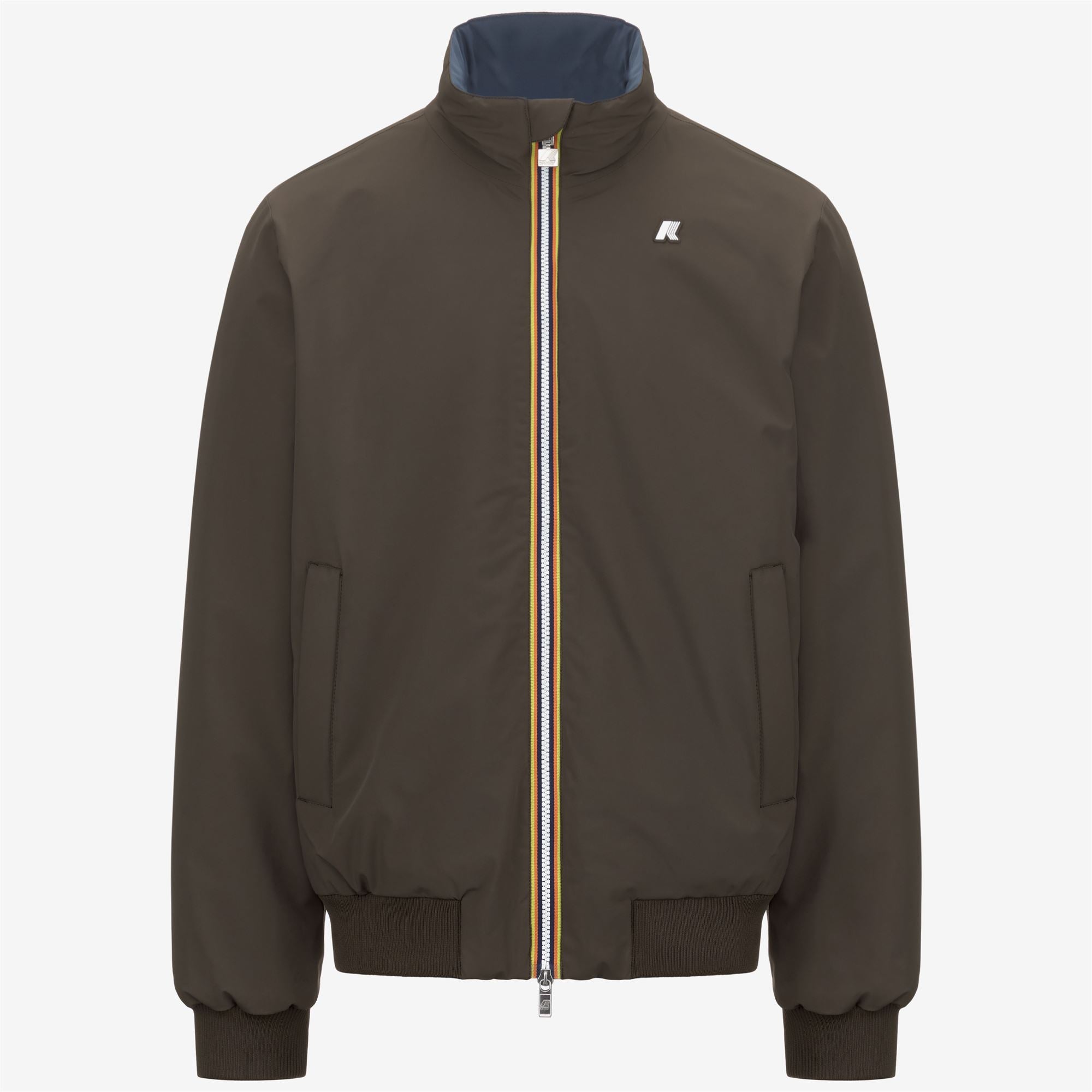 Jackets_MAN_ARSENE ST WARM DOUBLE_Short_Black Olive - Blue Airforce - Commercial 1