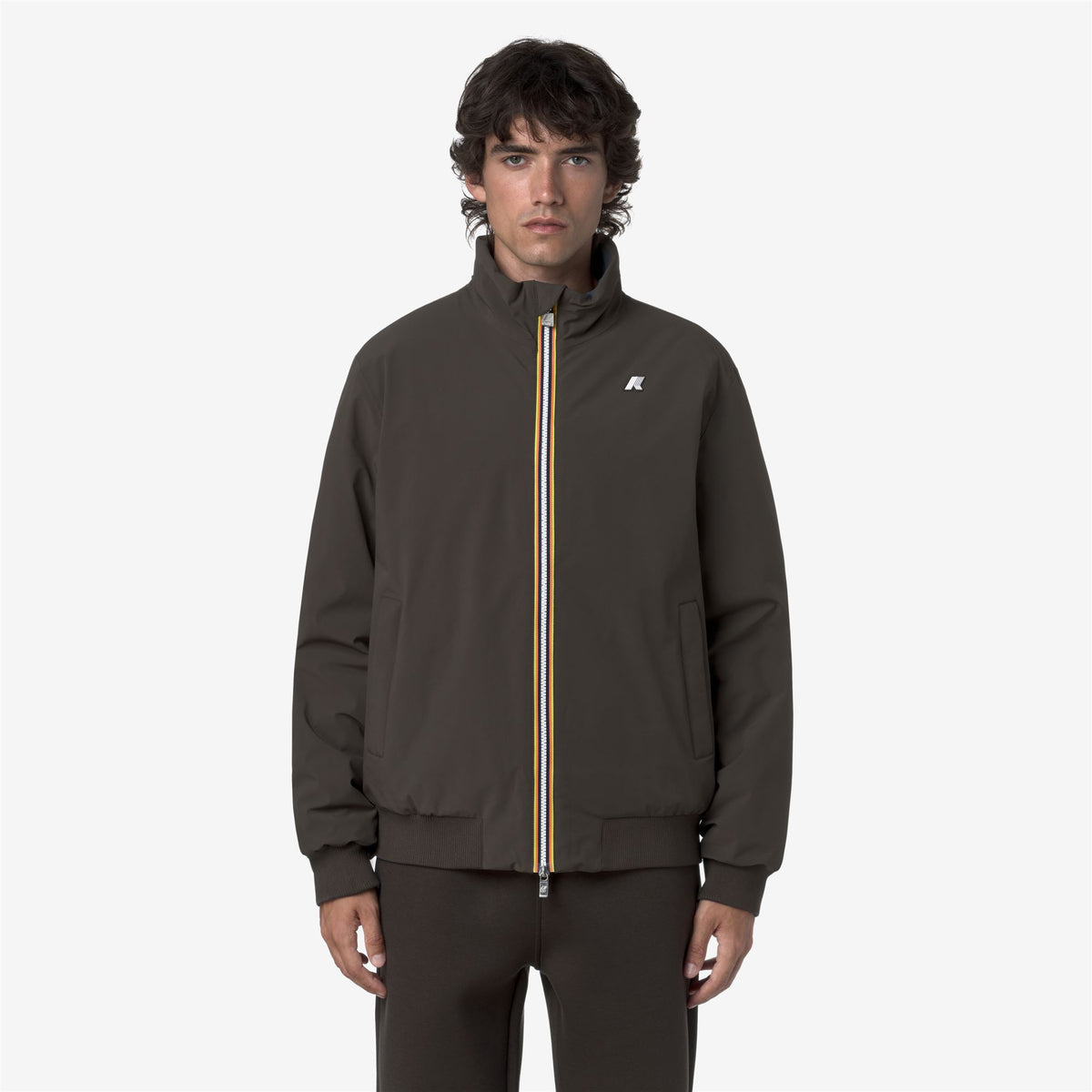 Jackets_MAN_ARSENE ST WARM DOUBLE_Short_Black Olive - Blue Airforce - Commercial 4