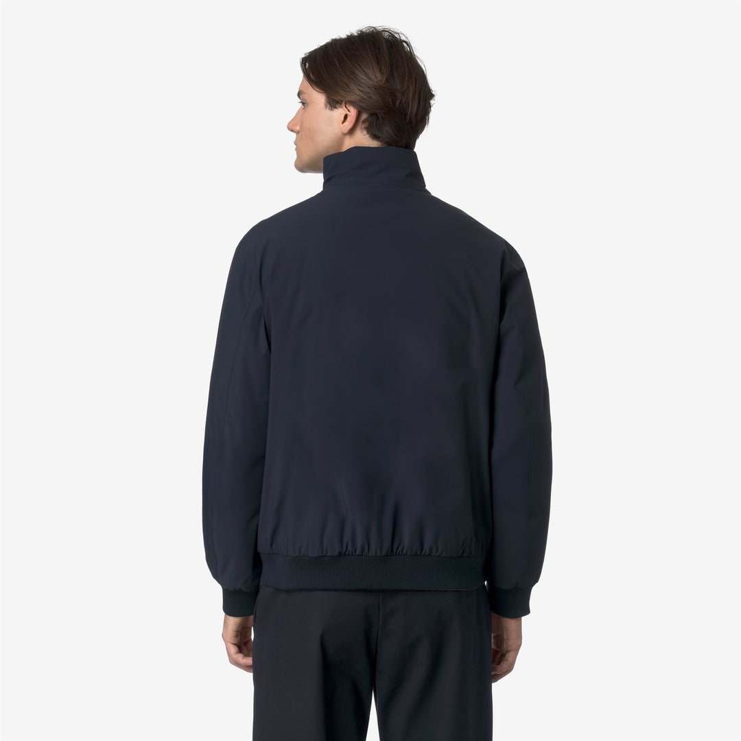 Chaqueta corta reversible azul para hombre con aislamiento main