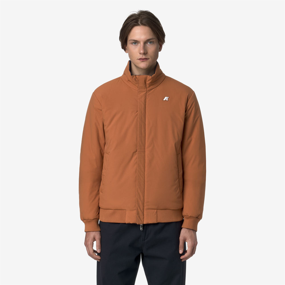 Blue Men's Reversible Short Jacket with Insulation 02