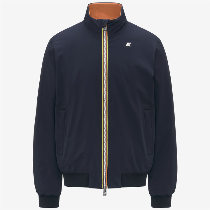 Chaqueta corta reversible azul para hombre con aislamiento 1