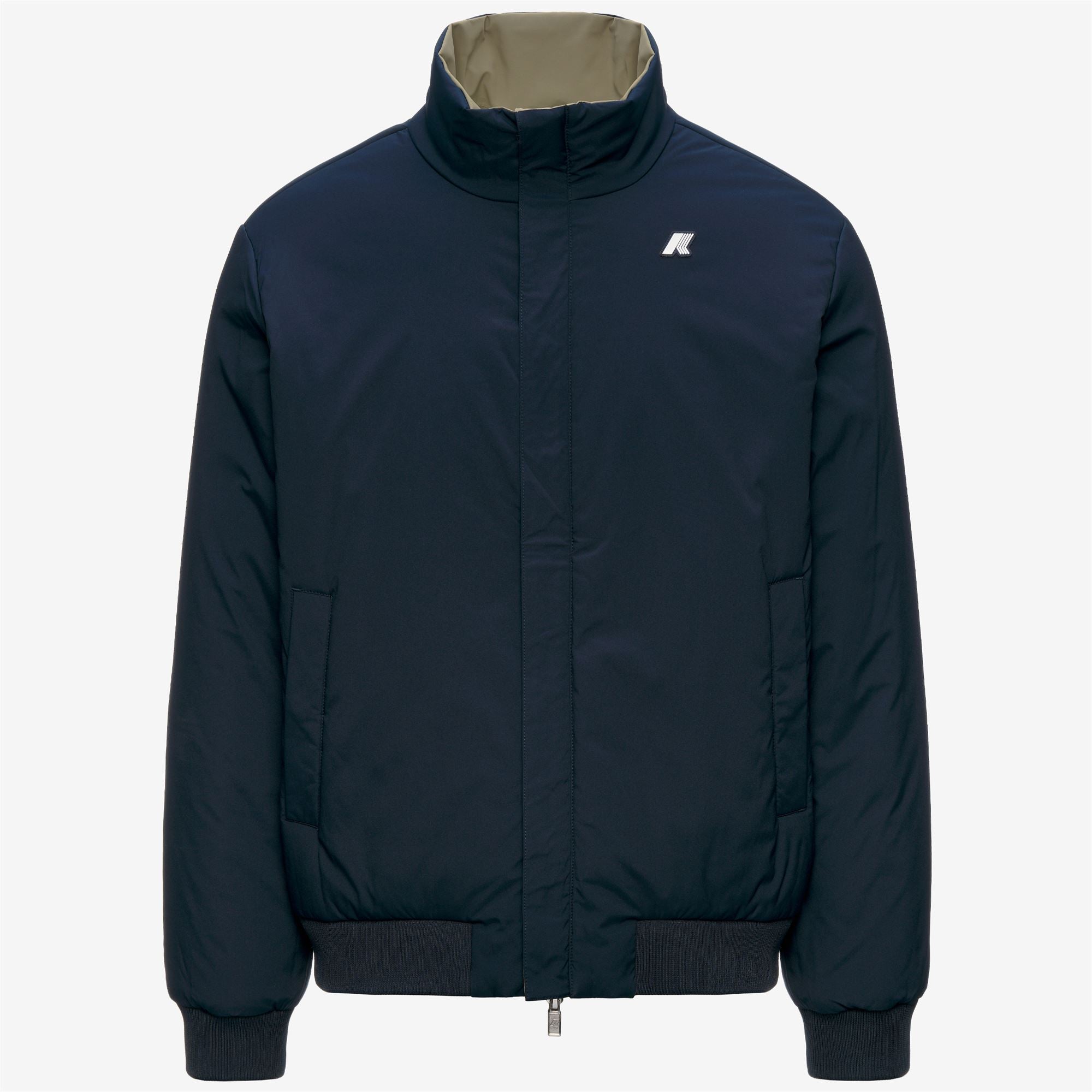 Jackets_Man_ARSENE ST WARM DOUBLE_Short_Green Army - Blue Depth - Commercial 2