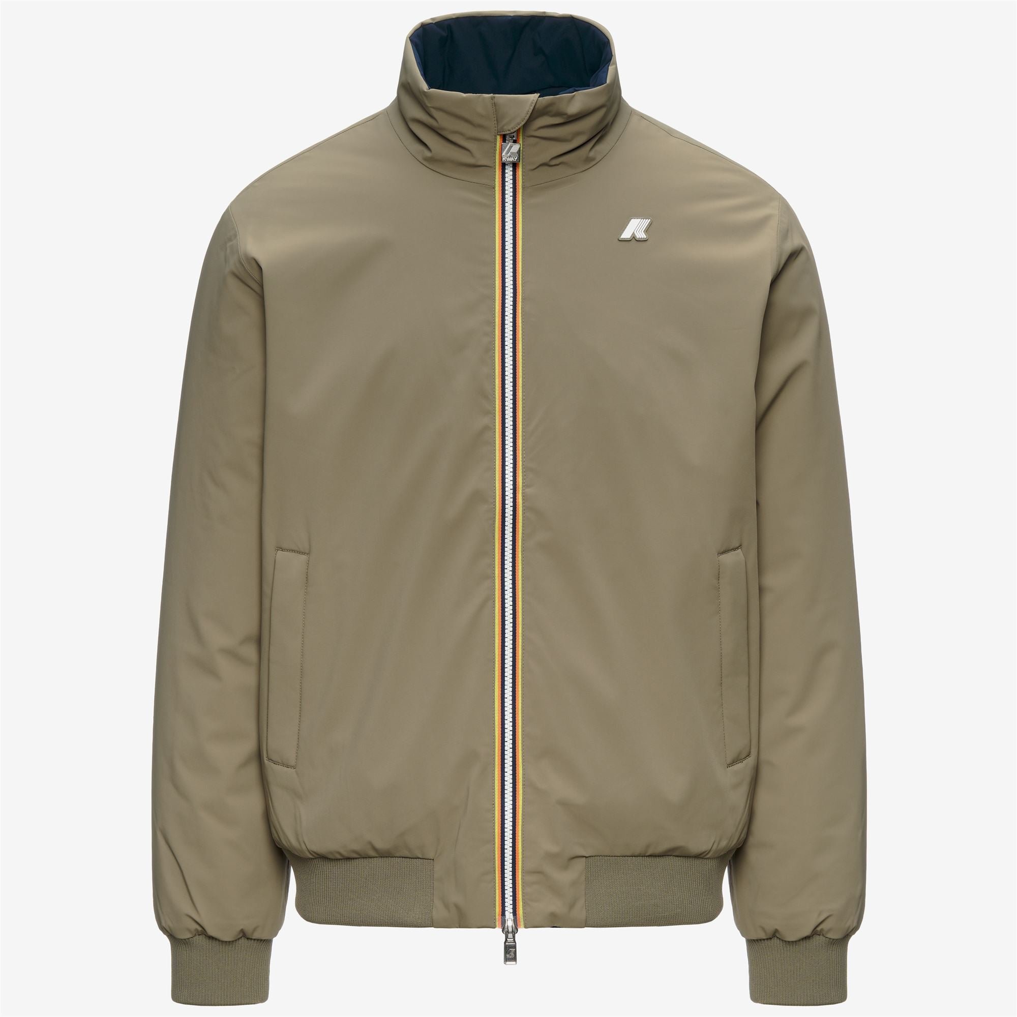 Jackets_Man_ARSENE ST WARM DOUBLE_Short_Green Army - Blue Depth - Commercial 1
