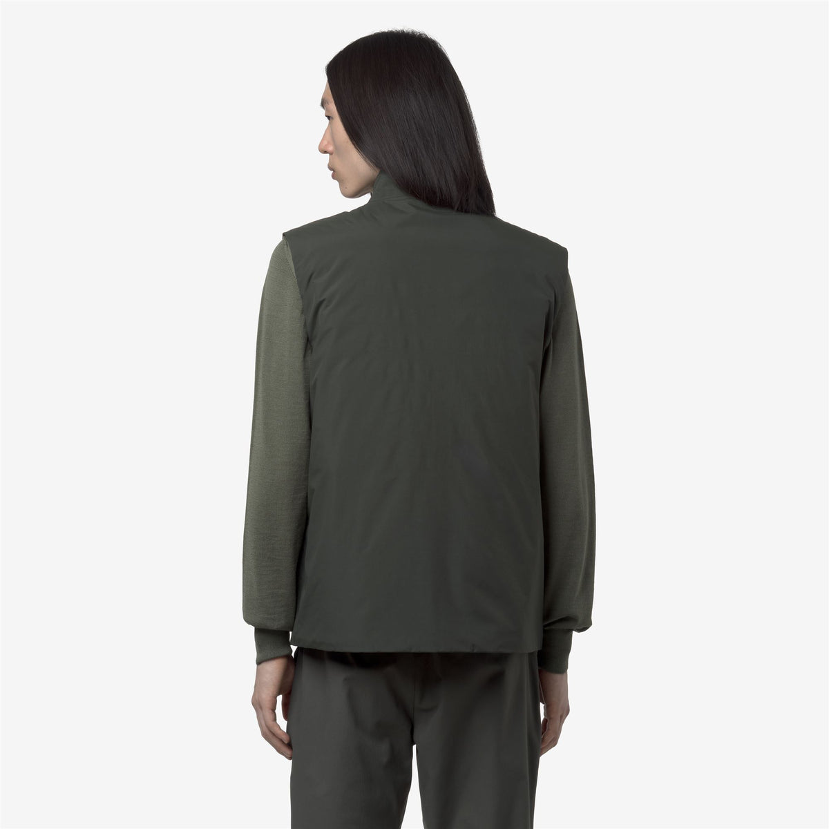 Jackets_MAN_VALEN WARM OTTOMAN_Vest_GREEN BLACKISH - Commercial 6