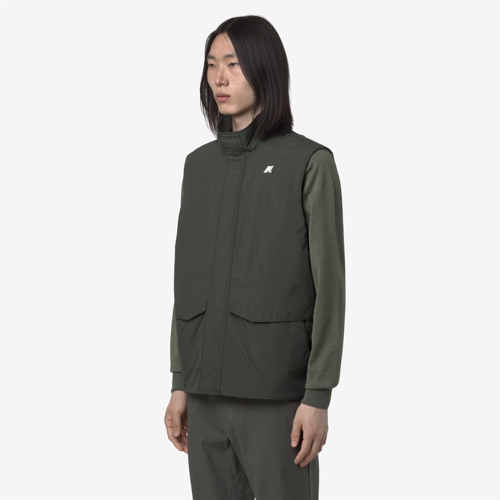 Jackets_MAN_VALEN WARM OTTOMAN_Vest_GREEN BLACKISH - Commercial 5