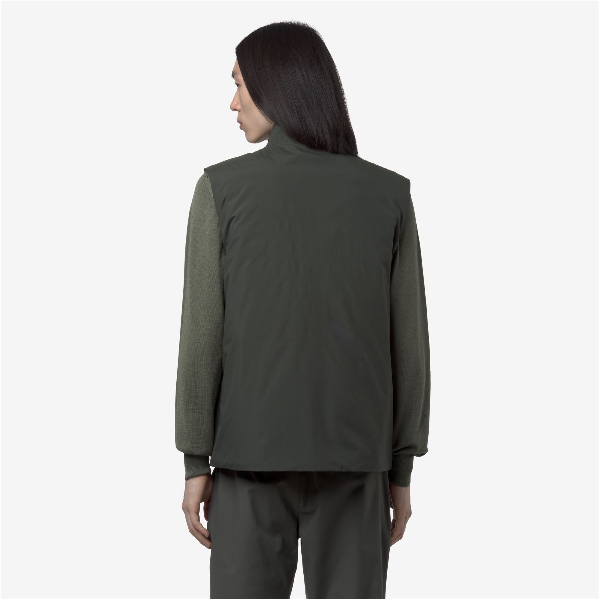 Jackets_MAN_VALEN WARM OTTOMAN_Vest_GREEN BLACKISH - Commercial 6