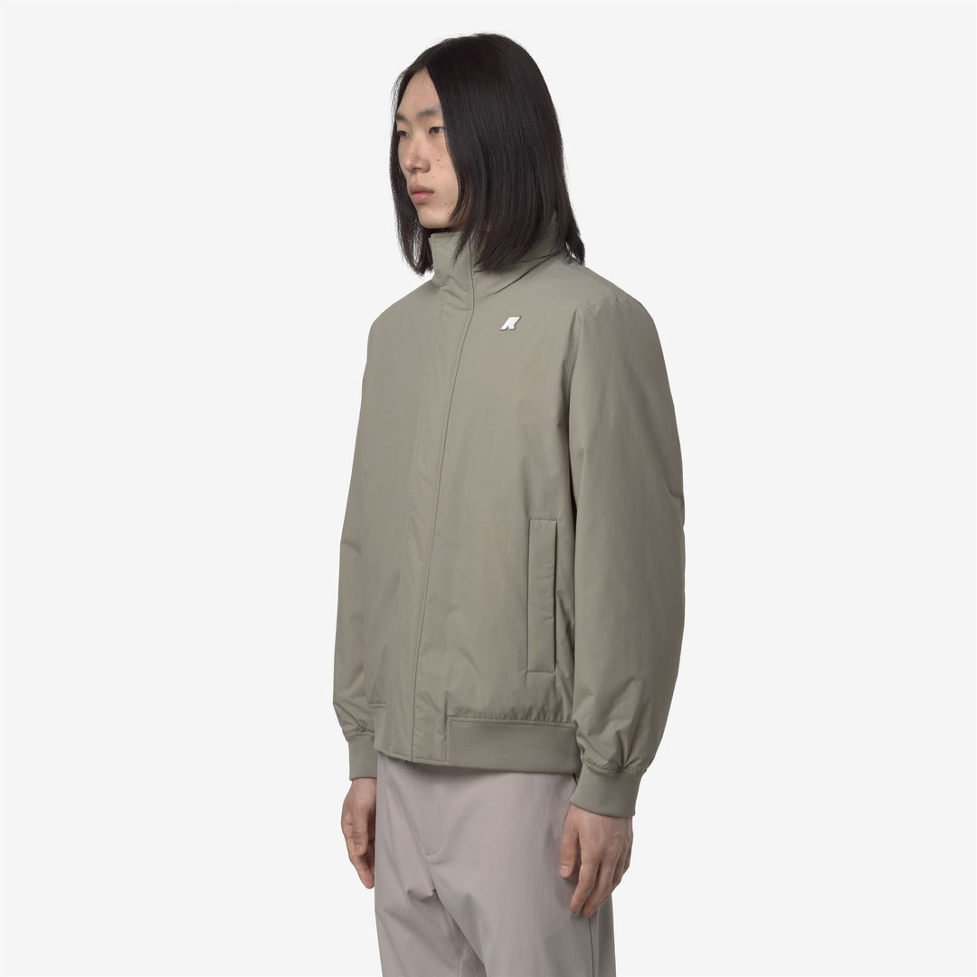 Chaqueta corta impermeable con capucha para hombre Green Oak main