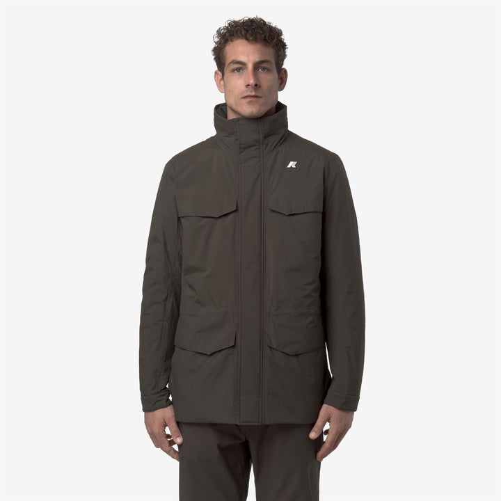 Chaqueta impermeable de campo para hombre, color oliva negro, para clima de transición 3