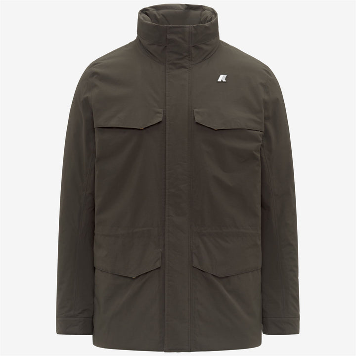 Chaqueta impermeable de campo para hombre, color oliva negro, para clima de transición 1