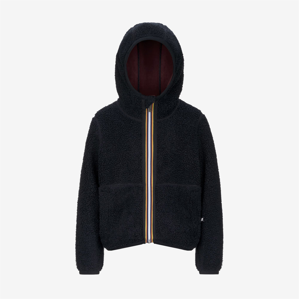 Fleece_BOY_P. JACK SHERPA POLAR DOUBLE_Hoodie Full Zip_Blue Depth - Red Syrah - Commercial 1