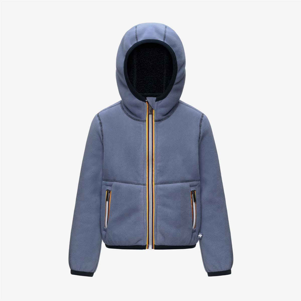Fleece_BOY_P. JACK SHERPA POLAR DOUBLE_Hoodie Full Zip_Blue Depth - Blue Wild - Commercial 3