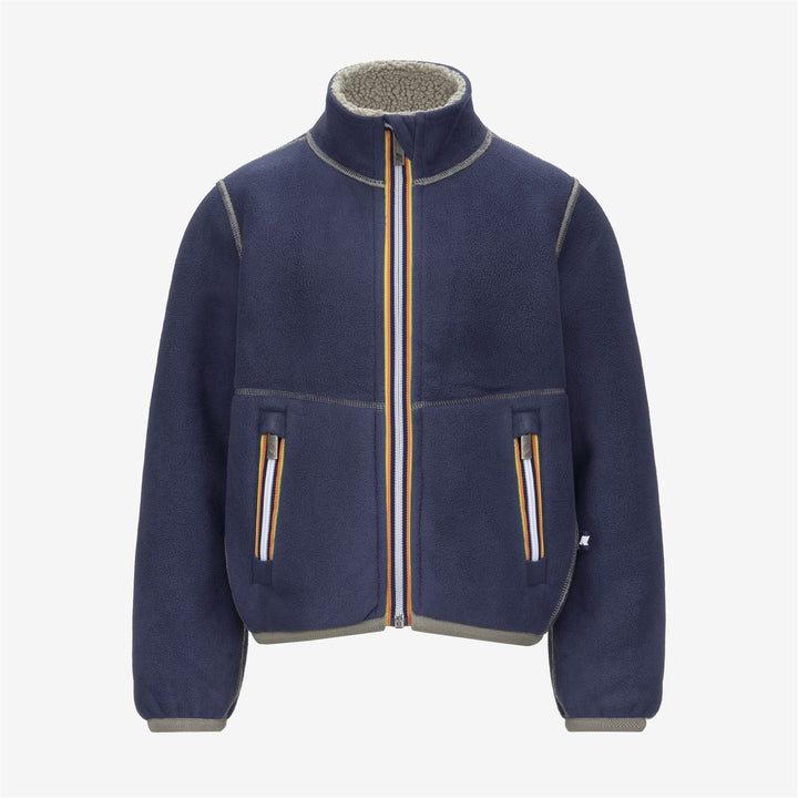 Green Boy's Reversible Sherpa Fleece Jacket for Outdoor Activities 2