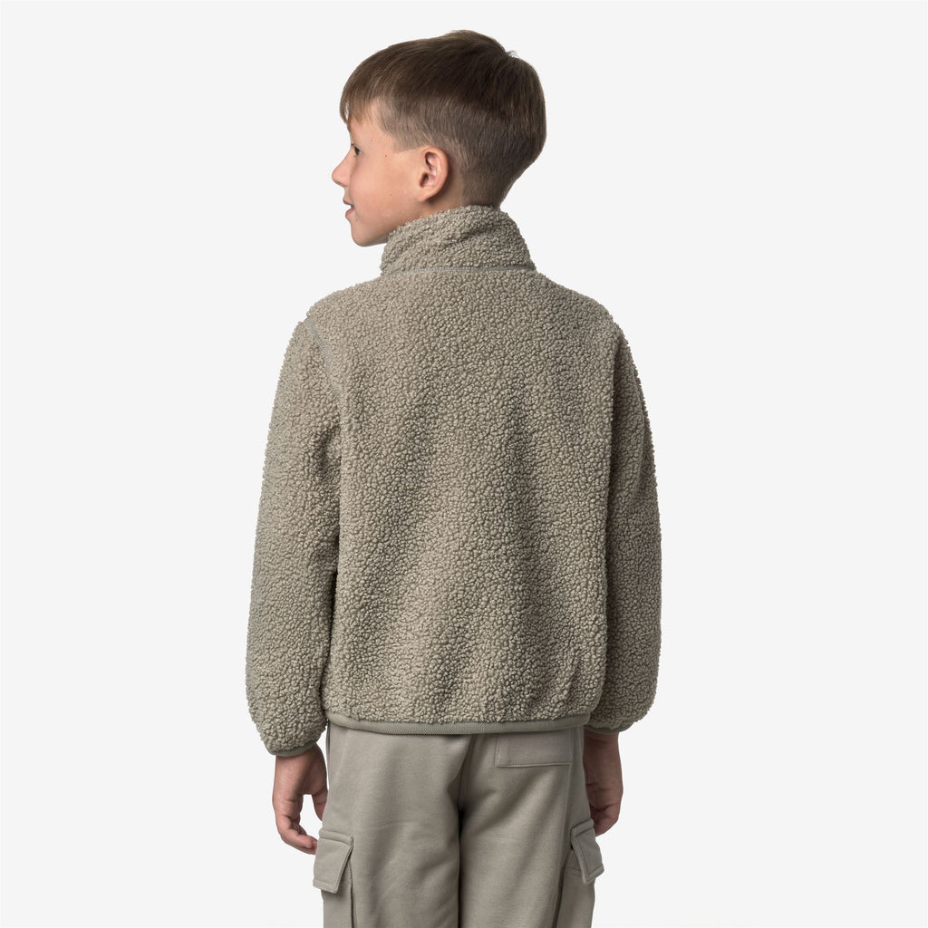 Fleece_BOY_P. PASCAL SHERPA POLAR DOUBLE_Jacket_Green Oak - Blue Deep Cobalt - Commercial 6