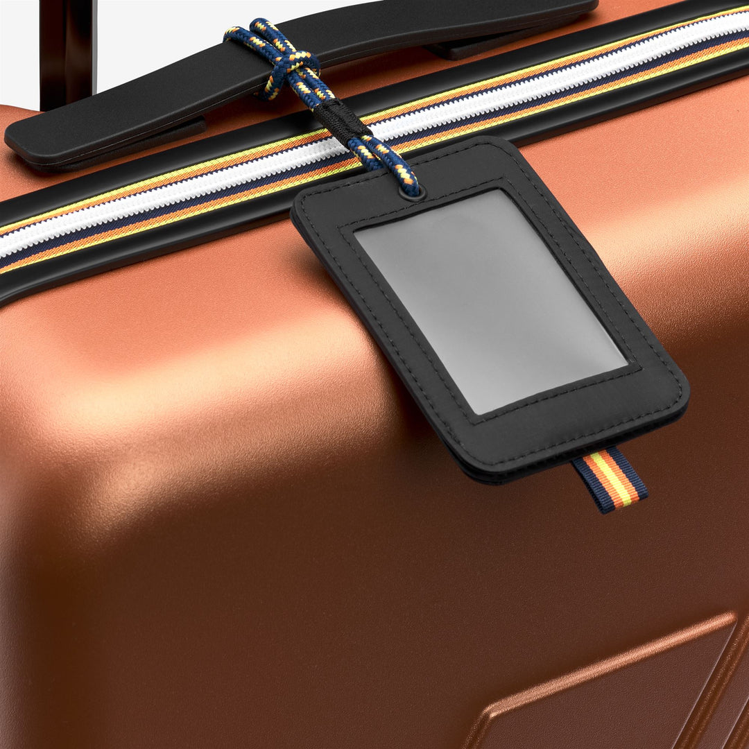 Orange unisex hardshell cabin trolley suitcase with 360° wheels main