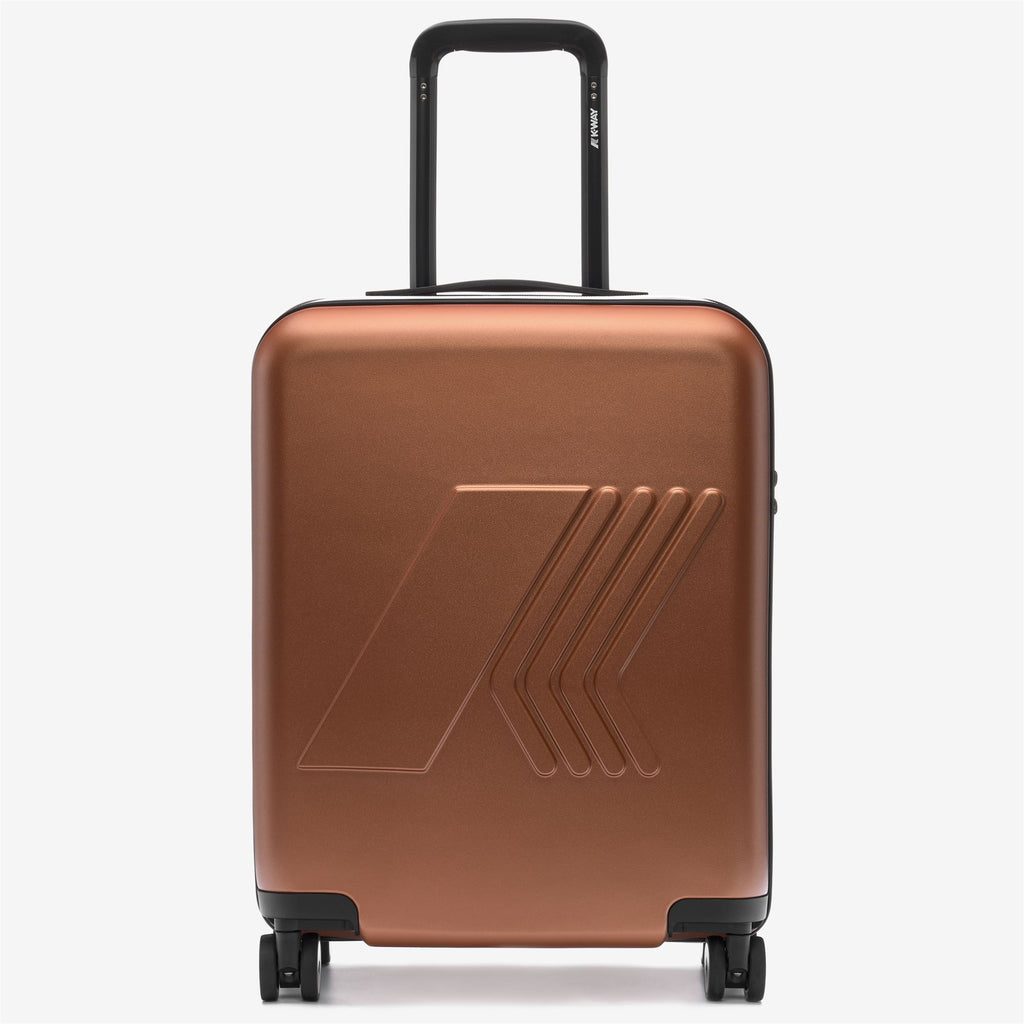 Luggage Bags_UNISEX_EUDOXIE LOGO_Trolley_Orange Adobe - Commercial 1