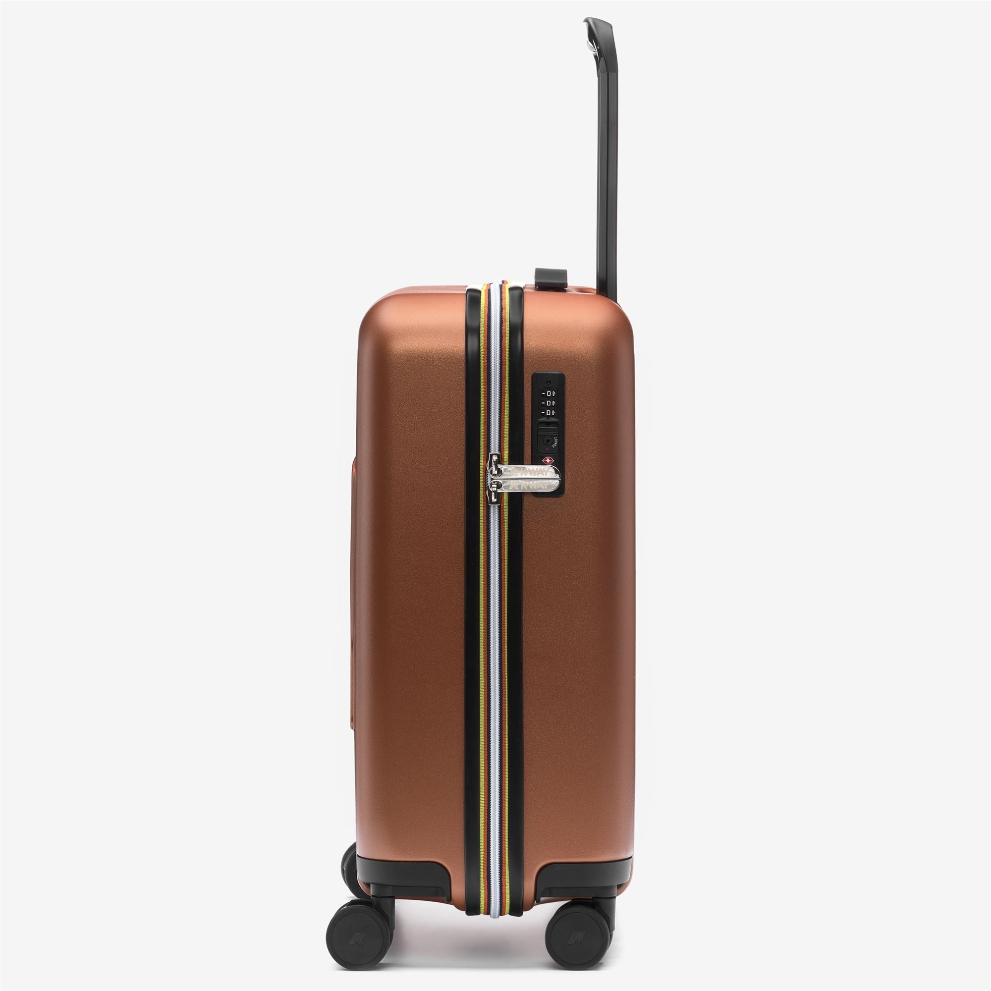 Luggage Bags_UNISEX_EUDOXIE LOGO_Trolley_Orange Adobe - Commercial 2