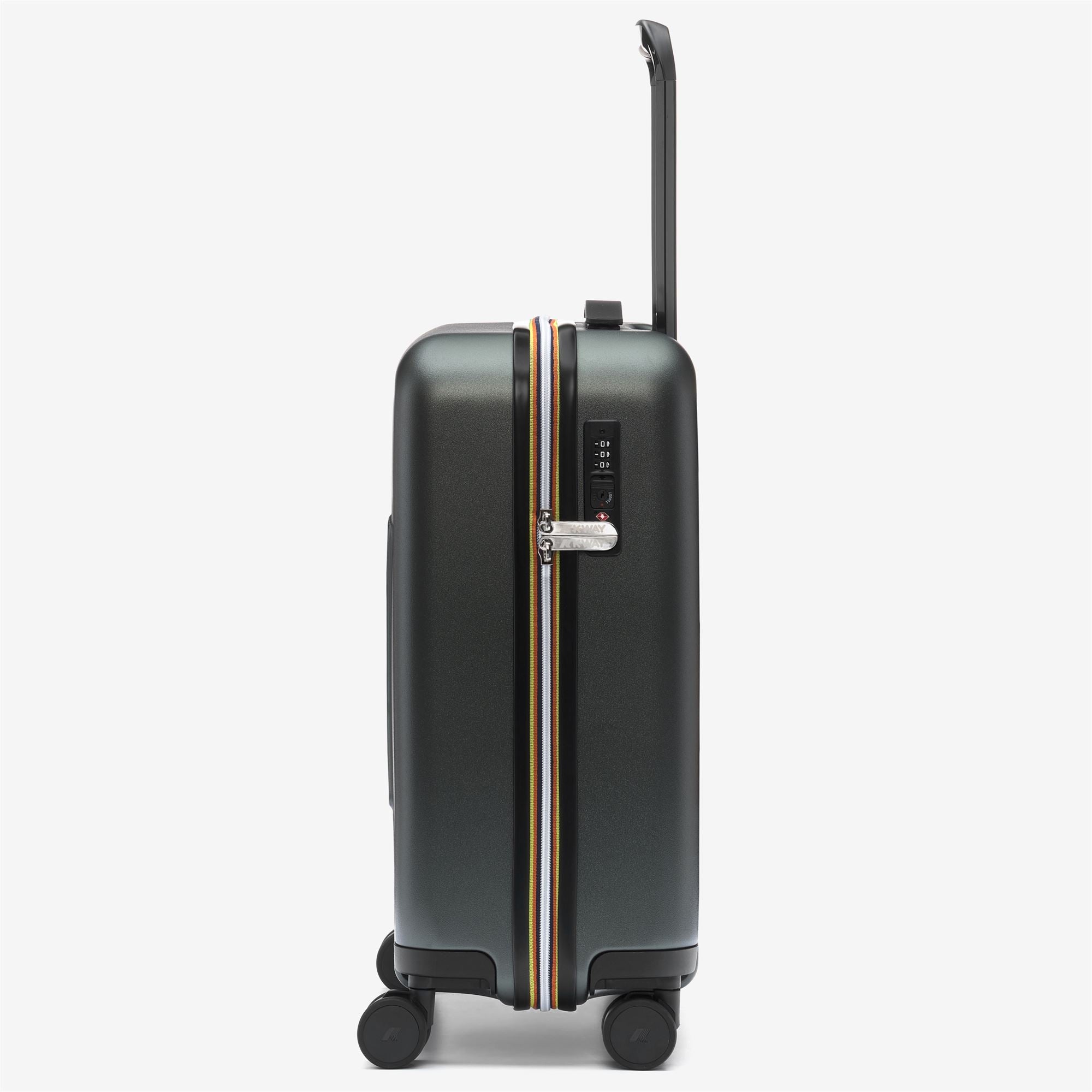 Luggage Bags_UNISEX_EUDOXIE LOGO_Trolley_GREEN BLACKISH - Commercial 2