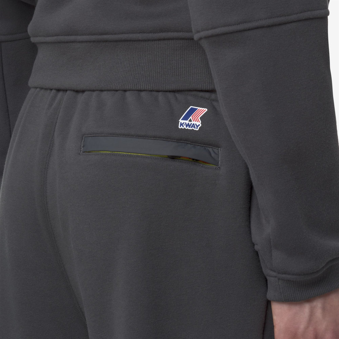 Grey Unisex Sport Trousers with Cotton-Blend Fleece main