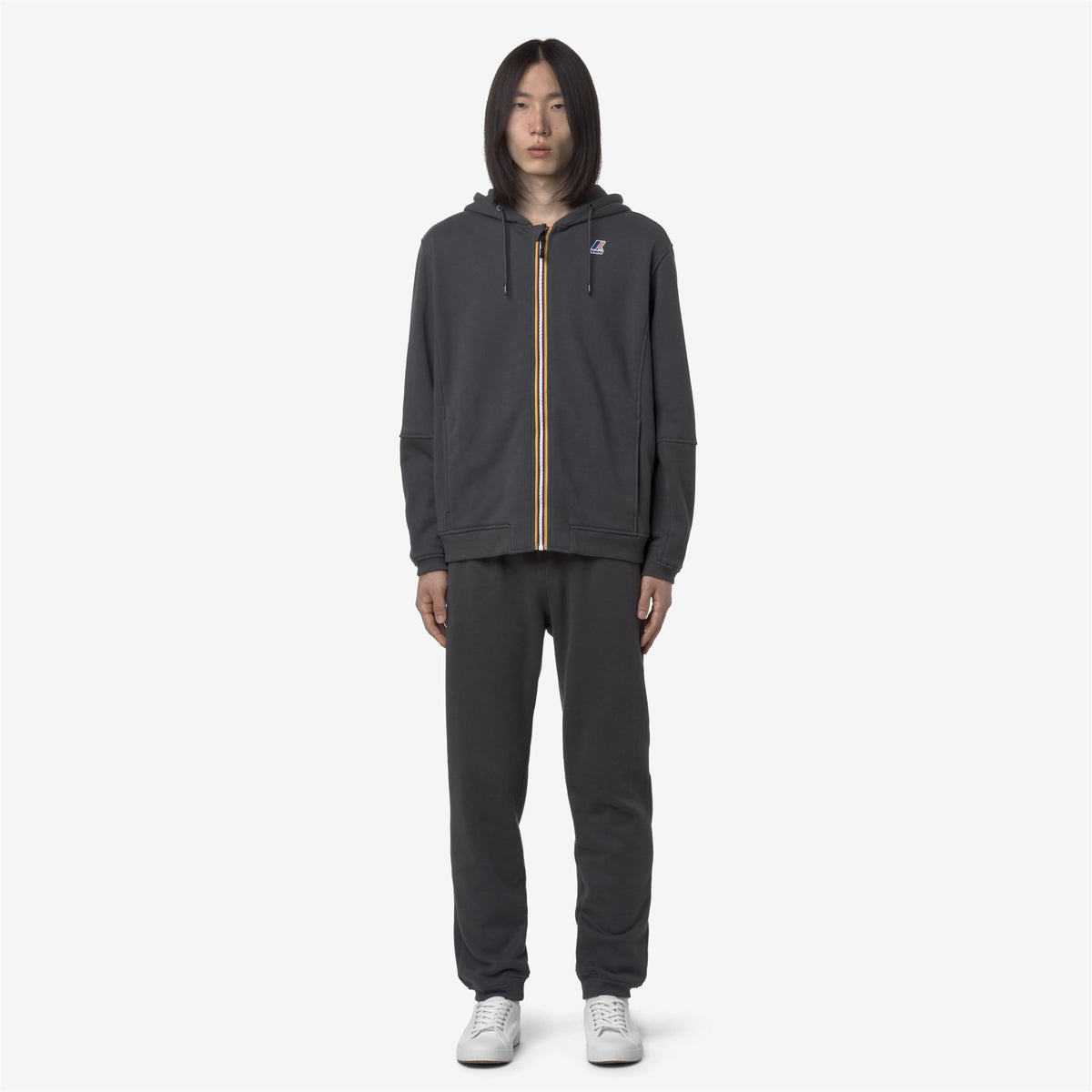 Pants_UNISEX_PHILBERT BRUSHED PC_Sport Trousers_Grey Shadow Dk - Commercial 4