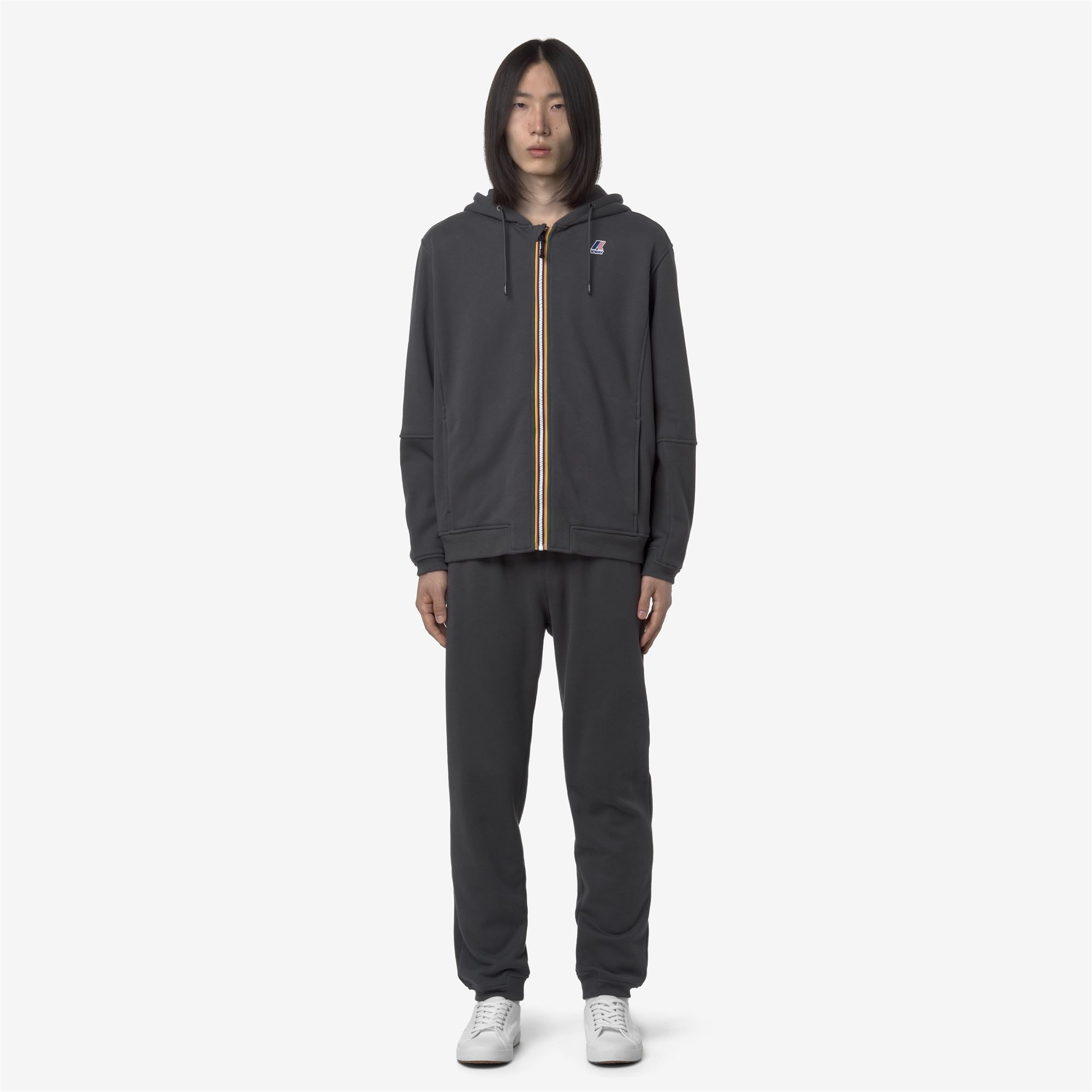 Pants_UNISEX_PHILBERT BRUSHED PC_Sport Trousers_Grey Shadow Dk - Commercial 3